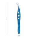 UTRATA csipesz, capsulorhexishez, H 10,5 cm, hajlított