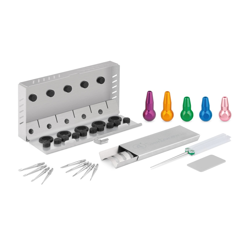DENTANOMIC Set - Gold mixed set with 3 short and 2 long handles