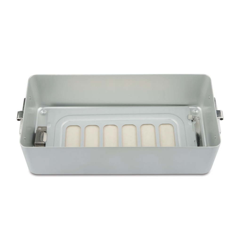 9 cm hohes Bodenteil zu Klein-Set-Container, perforiert, 300 x 140 x 90 mm, grau