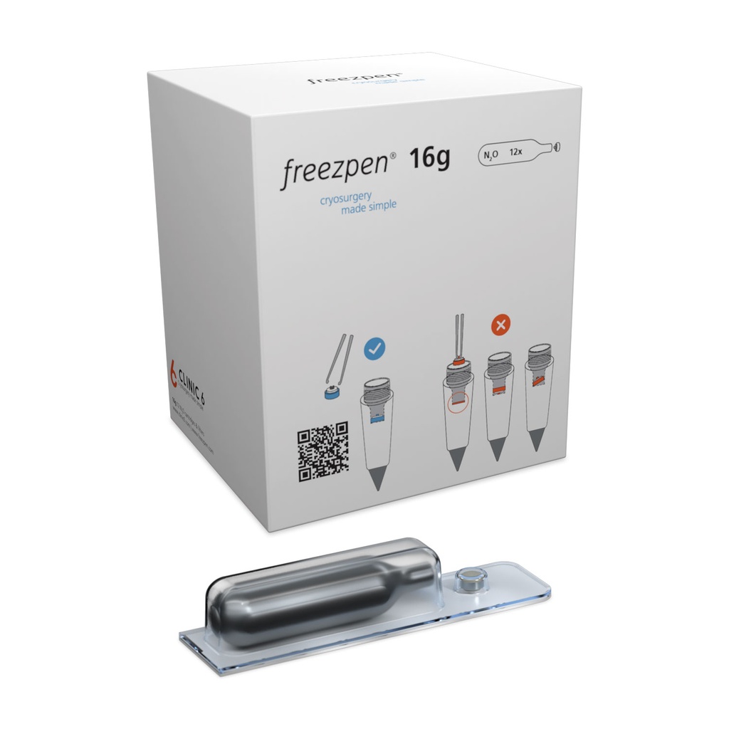 Cartucce N₂O per Freezpen, 16 g, 12 pz