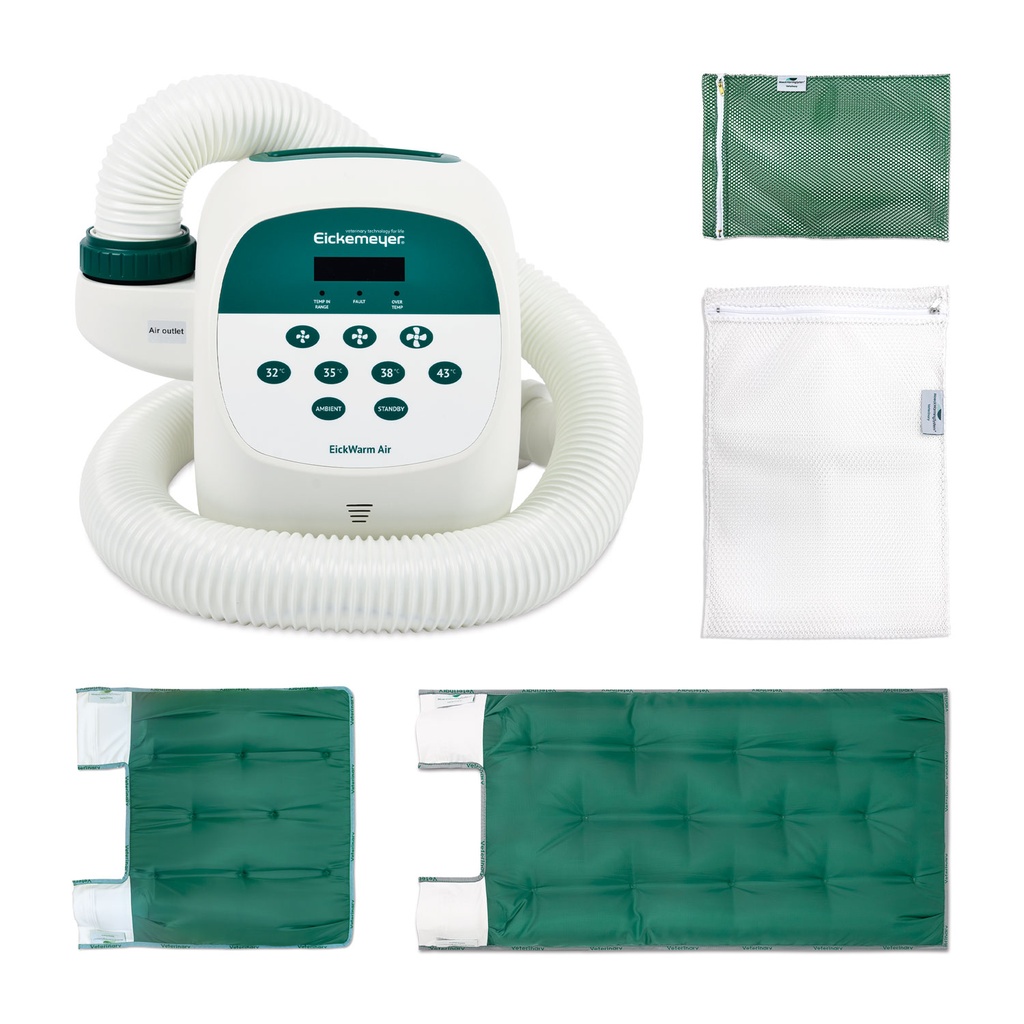 [A648000] Set: Sistema di riscaldamento Eickwarm Air  + Tappetino MOECK piccolo e medio + rete per lavaggio piccola e grande
