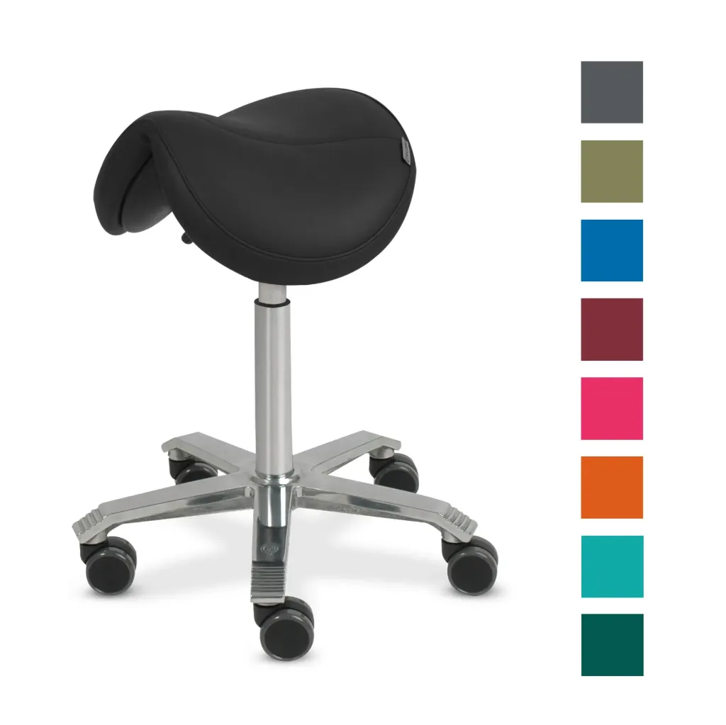 [6101010003] Sedia da visita SCORE® JUMPER  / Amazone in diversi colori (JUMPER, Larghezza sedile: 44 cm, Nero, senza equilibrio, Senza supporto lombare)