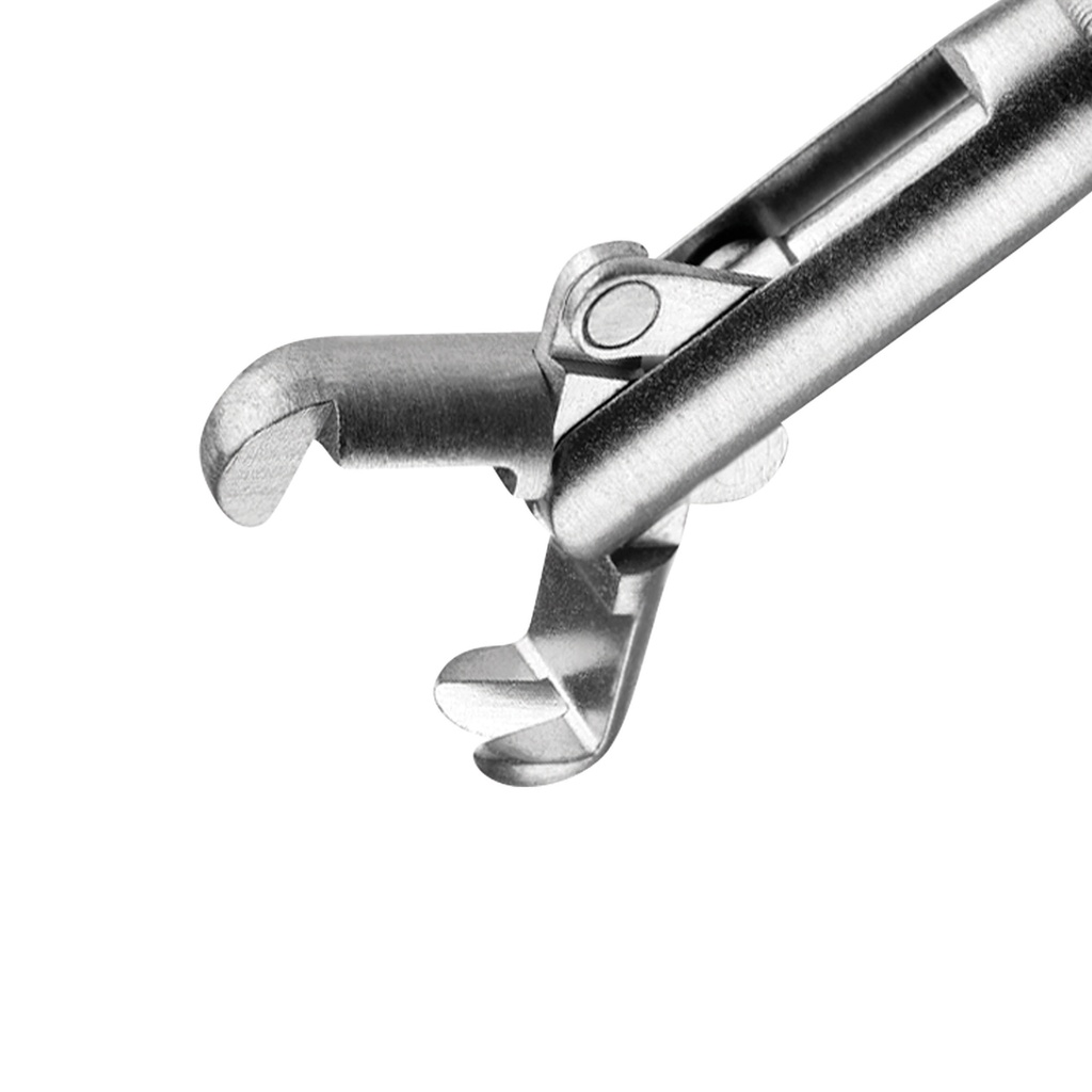 Hook grasping forceps, flexible, 1 x 2 teeth, for working channels from Ø = 2.8 mm, L = 400 cm