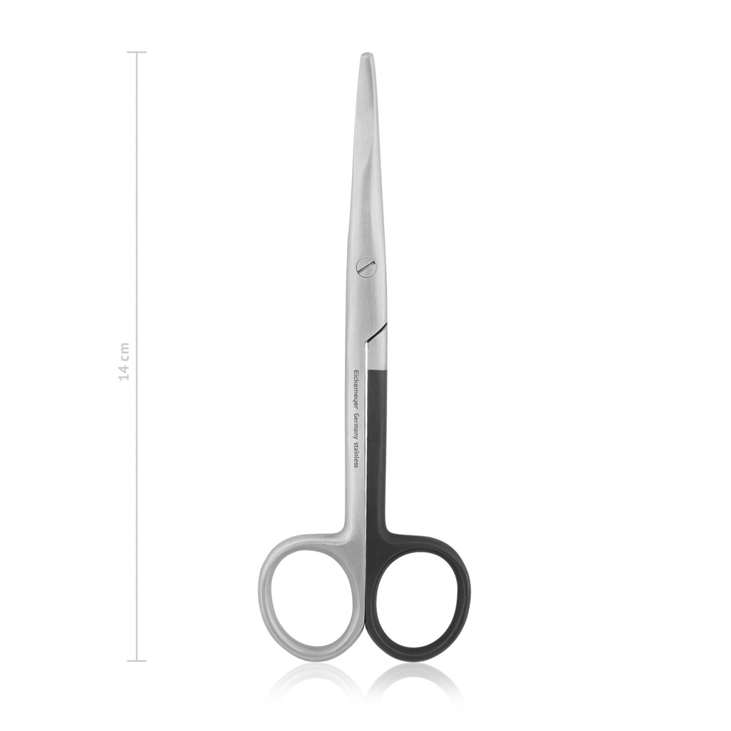 Forbici da dissezione MAYO per mancini, punte smussa/smussa, 14,5 cm, curve