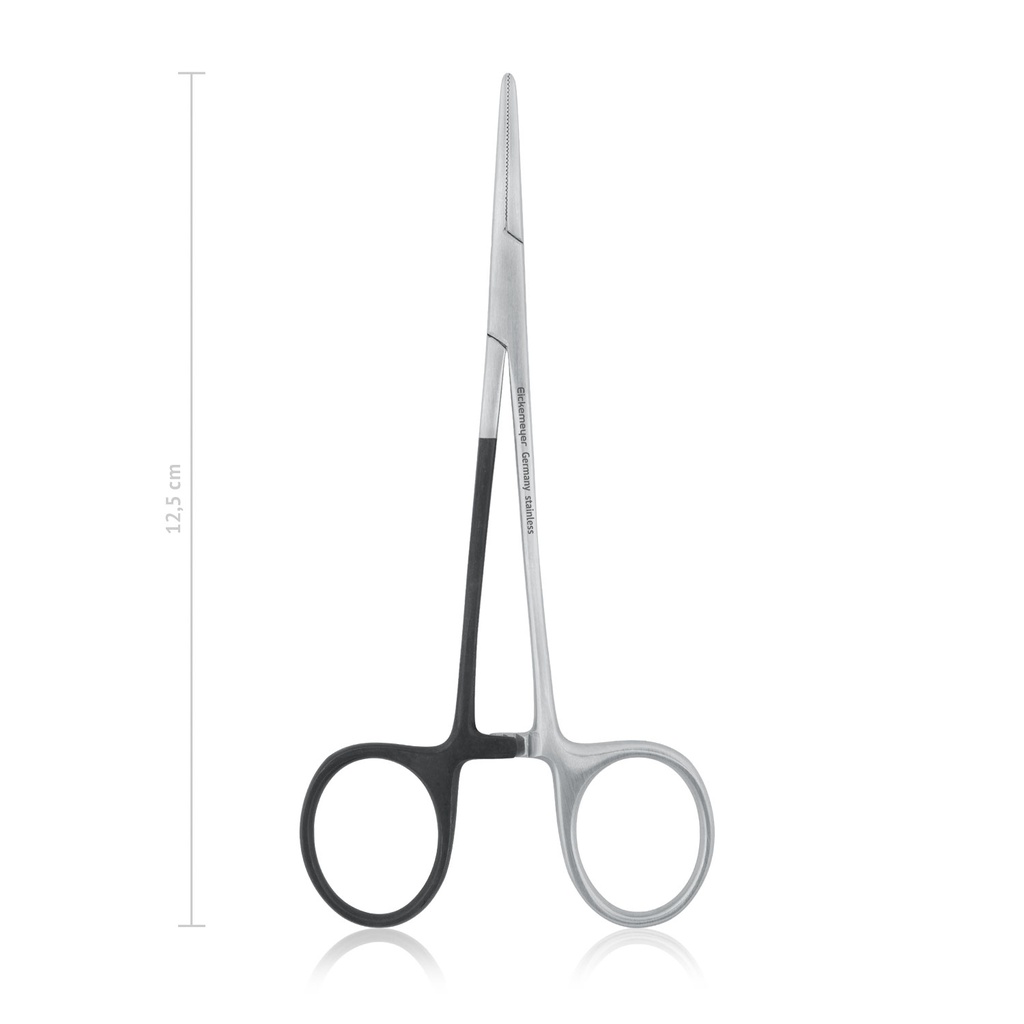 Pinza emostatica HALSTEAD-MOSQUITO per mancini, 12,5 cm, dritta