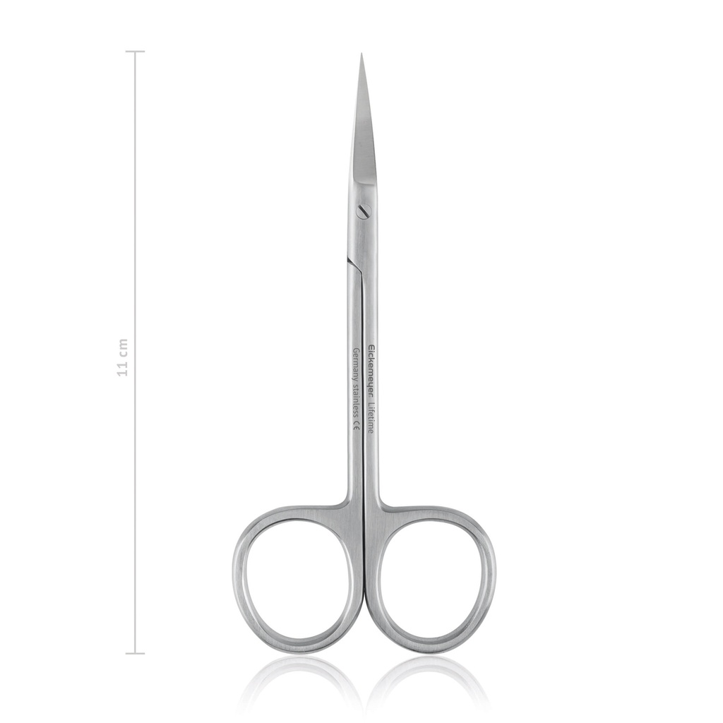 [110611L] Irisschere für Linkshänder, 11 cm, fein, gerade, sp/sp