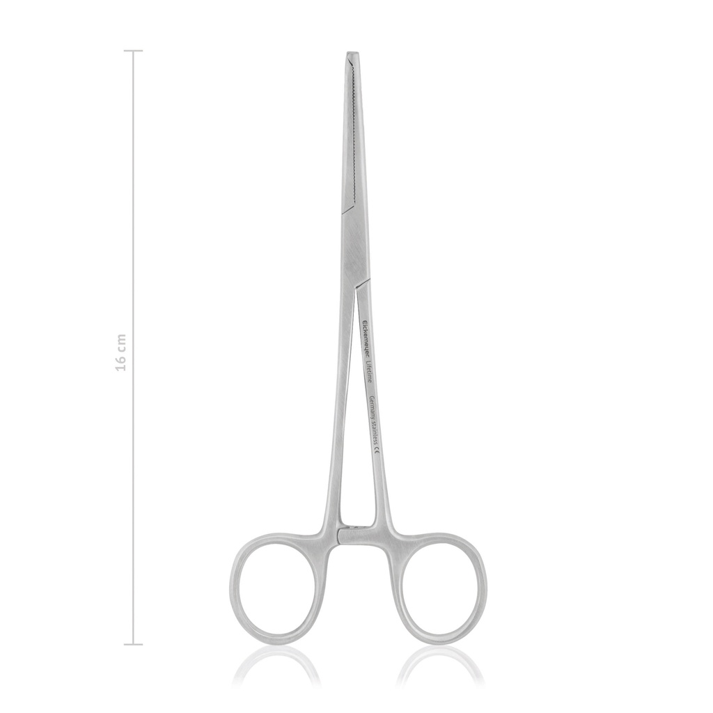 [142516] Pinza emostatica KOCHER-OCHSNER 16 cm, curva, denti 1x2