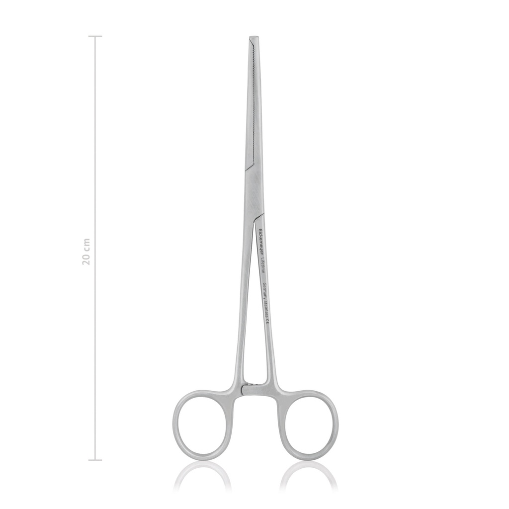 [142520] Pinza emostatica KOCHER-OCHSNER 20 cm, curva, denti 1x2
