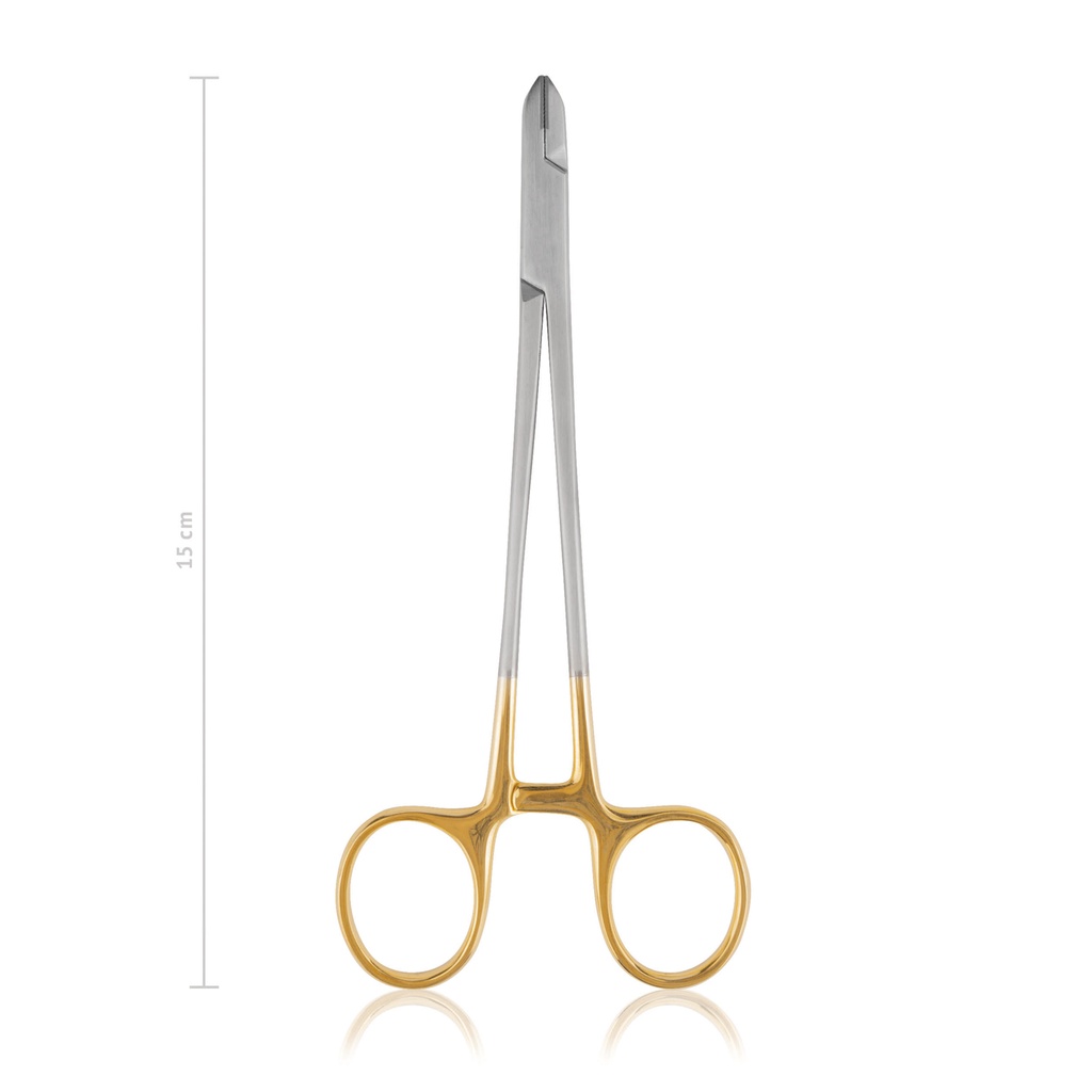 [181315] Pinza stringi e piega fili, 15 cm, con inserti in carburo di tungsteno.