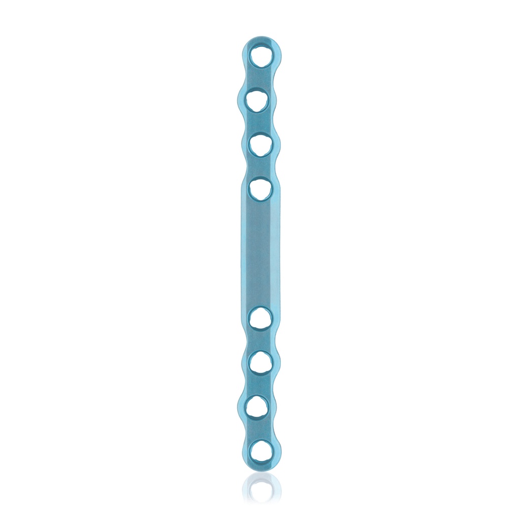 [187743] EickLoxx S-Typ Knochenplatte 8-Loch,  98 x 8 x 3.2mm, Titan, gelb,
