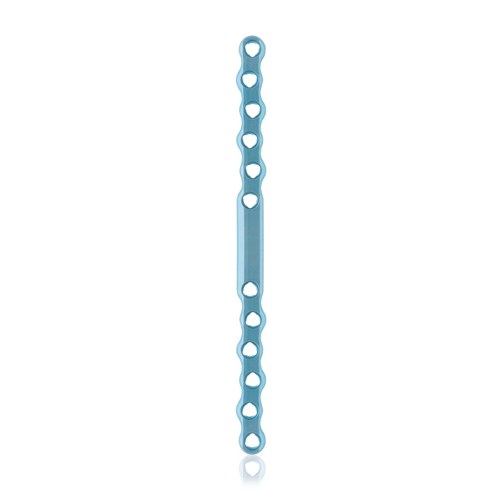 [187746] EickLoxx S-Typ Knochenplatte 12-Loch,  138 x 8 x 3.2mm, Titan, gelb,