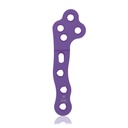 Placca di bloccaggio EickLoxx TPLO, XXL, (Ø2.7/3.5mm), Destra, 4/4 fori, Titanio, Magenta, L74 mm