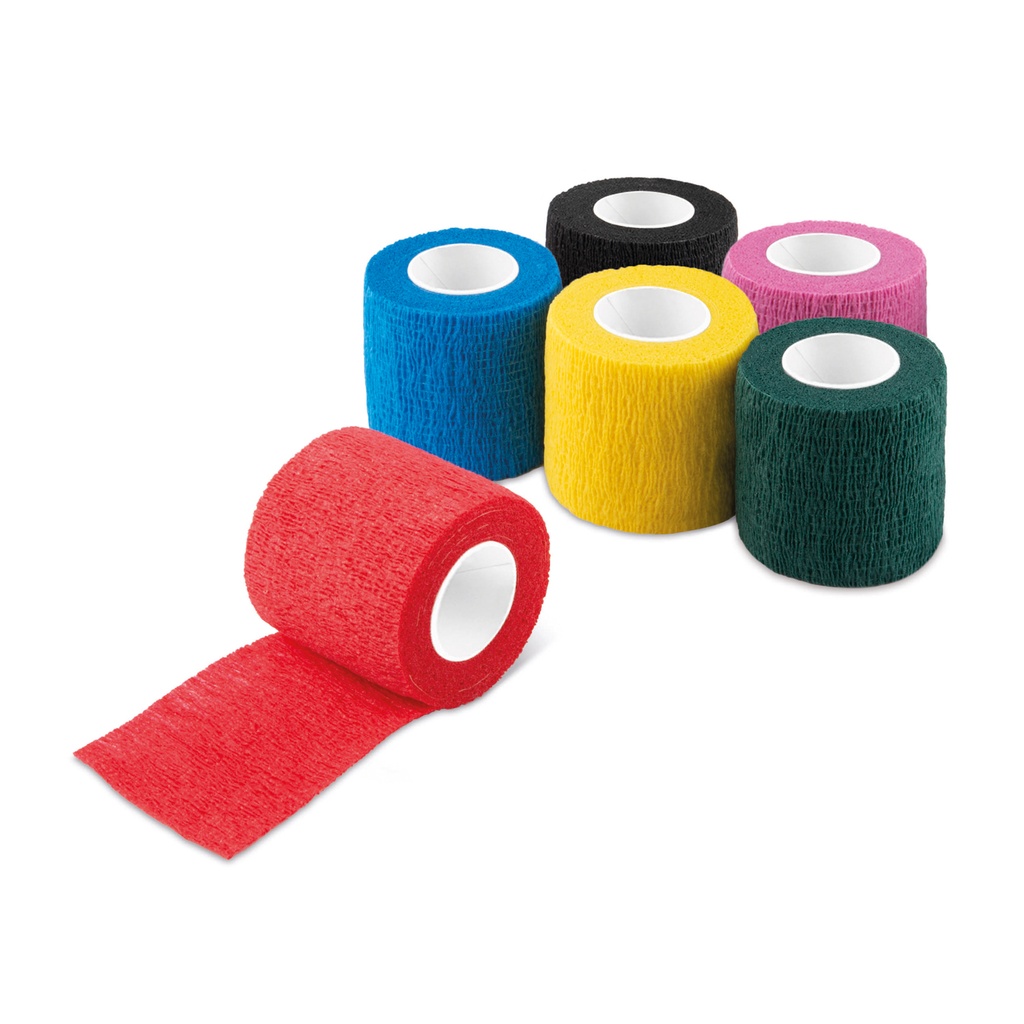 [050750] Benda elastica autoaderente, cm 5 colori assortiti, confez. da 36 pz