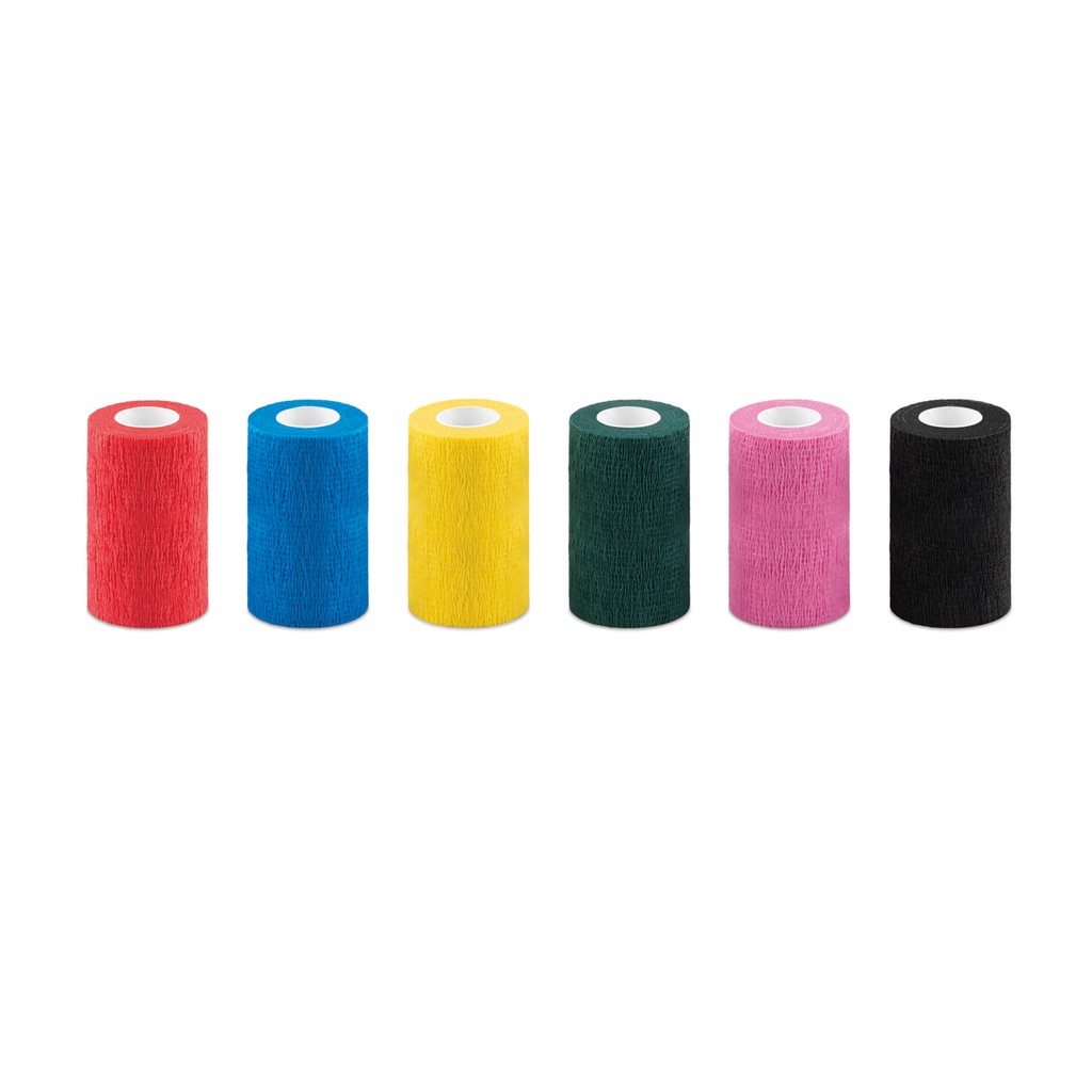 Benda elastica autoaderente, 7,5 cm colori assortiti, confez. da 24 pz.