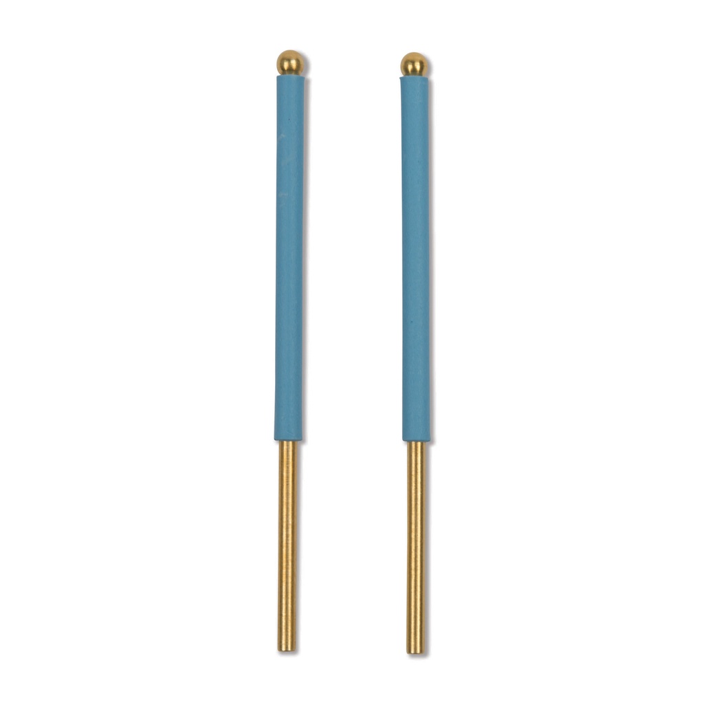 [323034] Elettrodi per manipolo nero a punta arrotondata, diam. 2,3 mm (D8), conf da 2 pz.