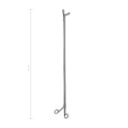 Pinza per corpi estranei rigida, 85 cm,  mod. lungo con morsa lunga