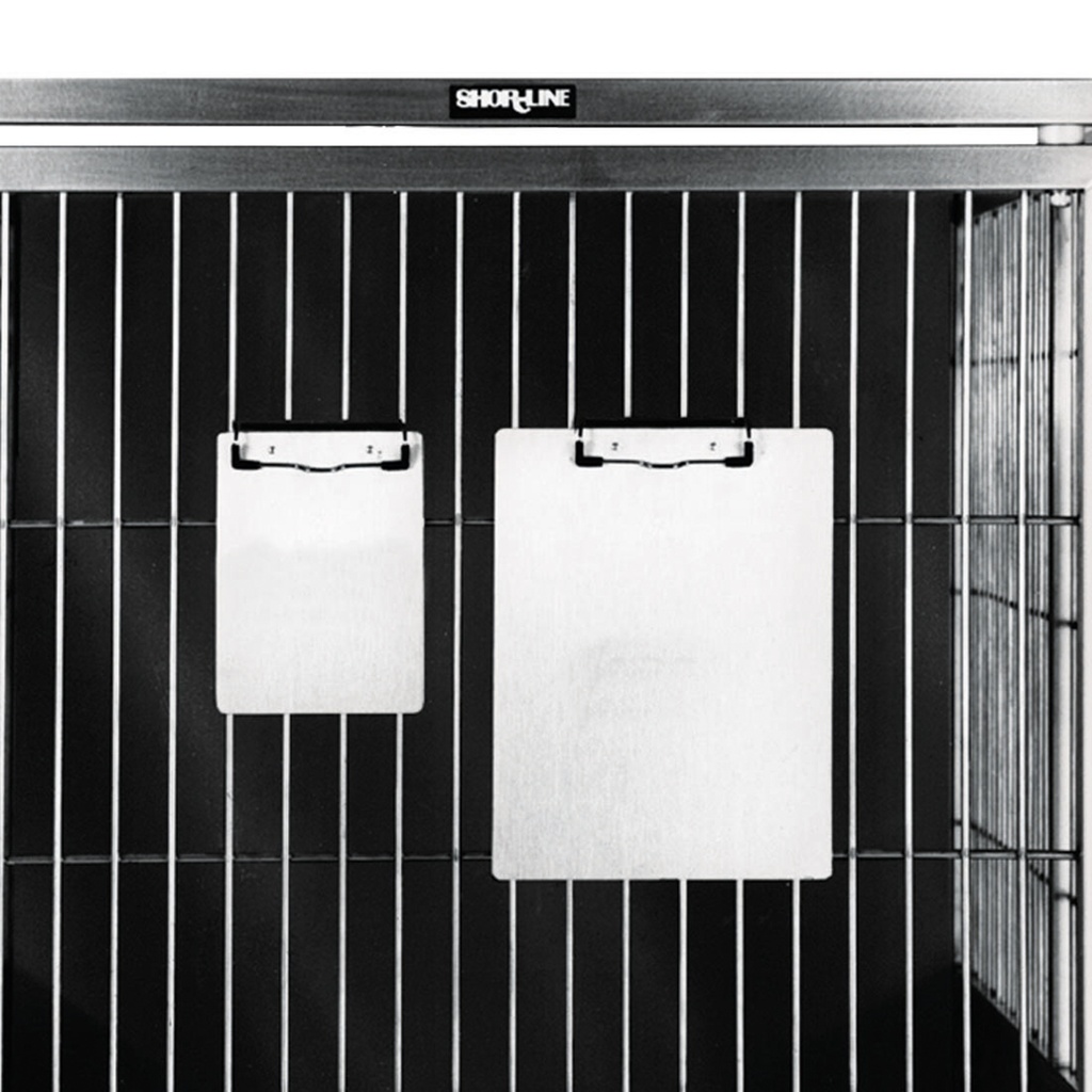 Supporto per decorso malattia da fissare alla porta della gabbia, piccolo 13,97 x 19,05 cm