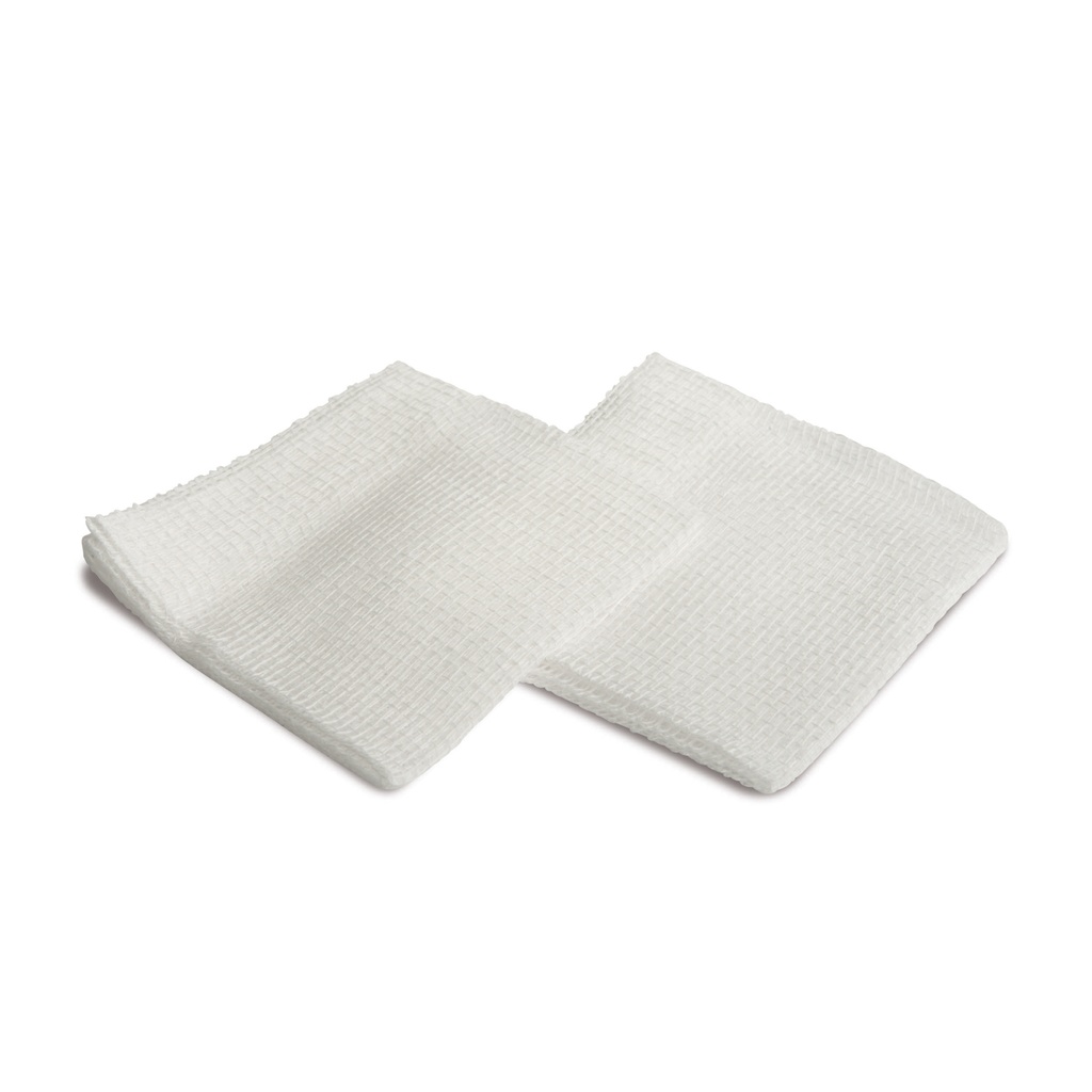 [050081] Compresse di garza piegata e orlata non sterile cm 7,5 x  cm 7,5, 8 strati conf. da 1000 pz (10 scatole da 100 pz)