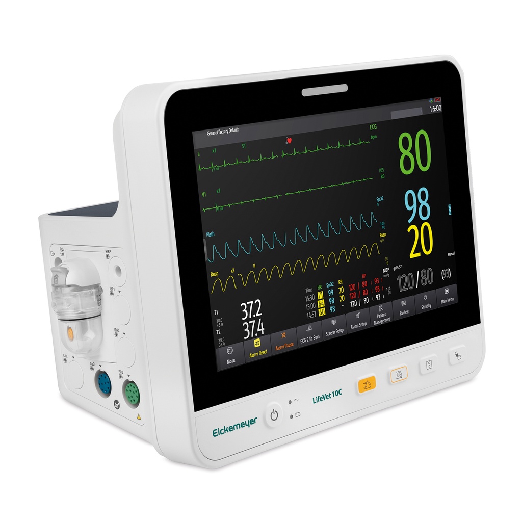 Monitor multiparametrico LifeVet 10C, con modulo CO₂
