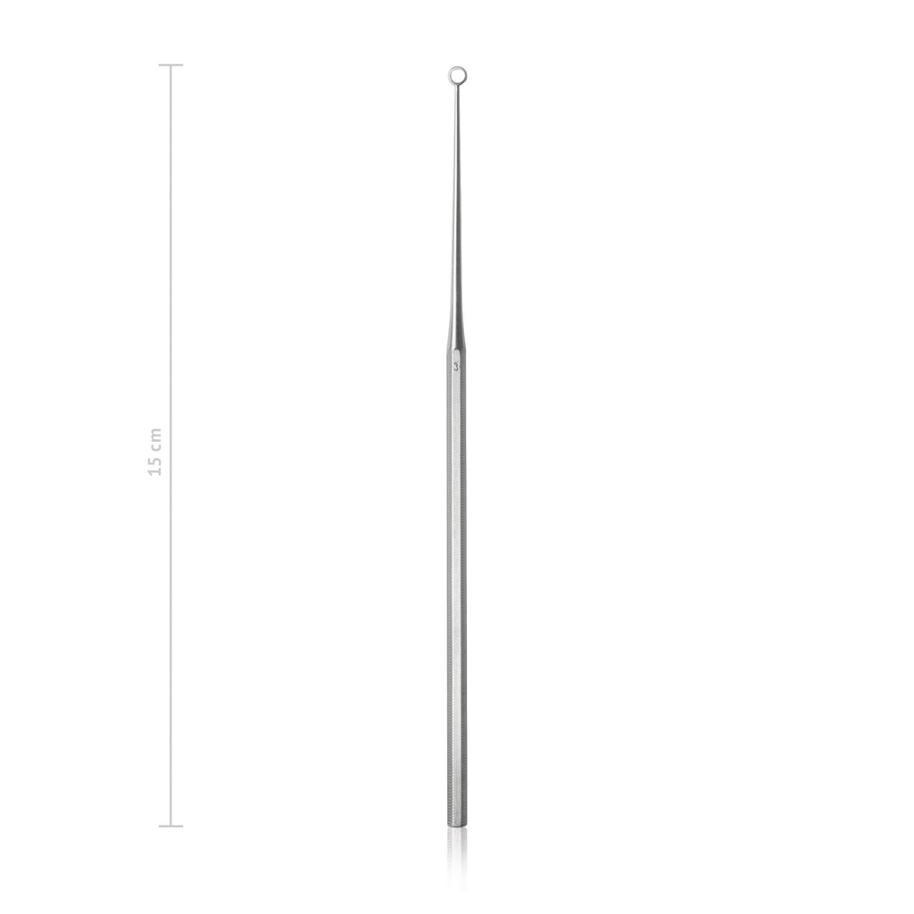 [173615] Courette BUCK, 15 cm, curva, smussa