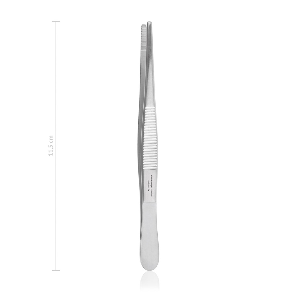 Pinzette Standard, anatomisch, 11,5 cm