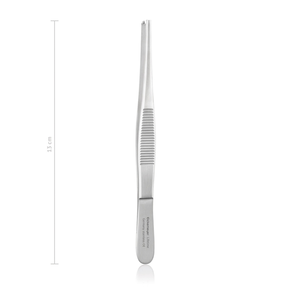 [133213] Pinza per tessuti 13 cm, denti 1x2