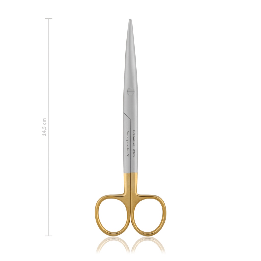 [117514] Forbici Mayo-Stille, 14,5 cm, curve, TC, punta smussa