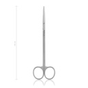 Forbici da dissezione METZENBAUM, 18 cm, curve, punta smussa