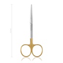 Forbici da dissezione 11,5 cm, curve, punta smussa , TC