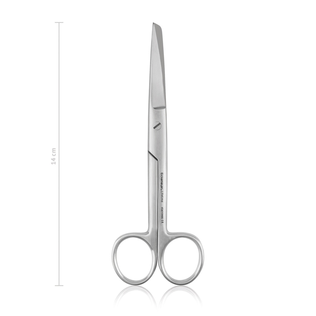 [970214] Forbici Chirurgiche 14 cm, dritte, punte alterne, LINEA ECONOMICA