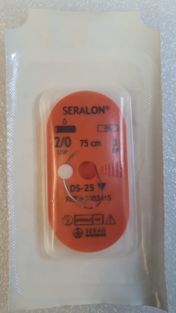 [050887] Seralon EP 3, USP 2/0, ago triang. 25mm