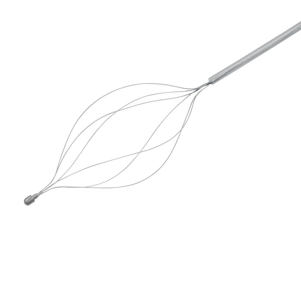 Kőeltávolító kosár, 90 mm-es, 6 huzalos, monofil szálból, Ø 2,4 mm-től kezdődő munkacsatornákhoz, hossz: 230 cm