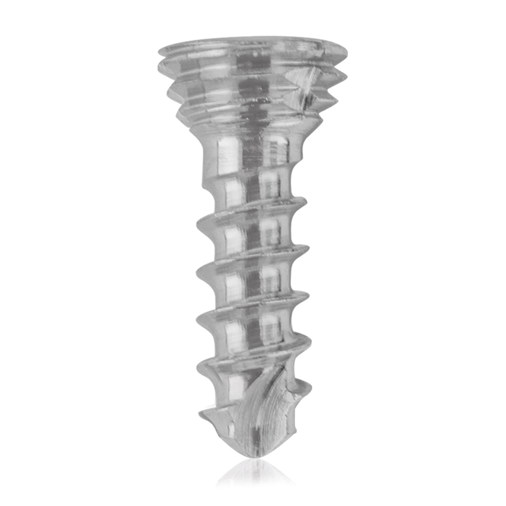Titanium låseskrue Ø 1.7 x 7 mm multidirektional, sølvfarvet, torx 6 selvskærende