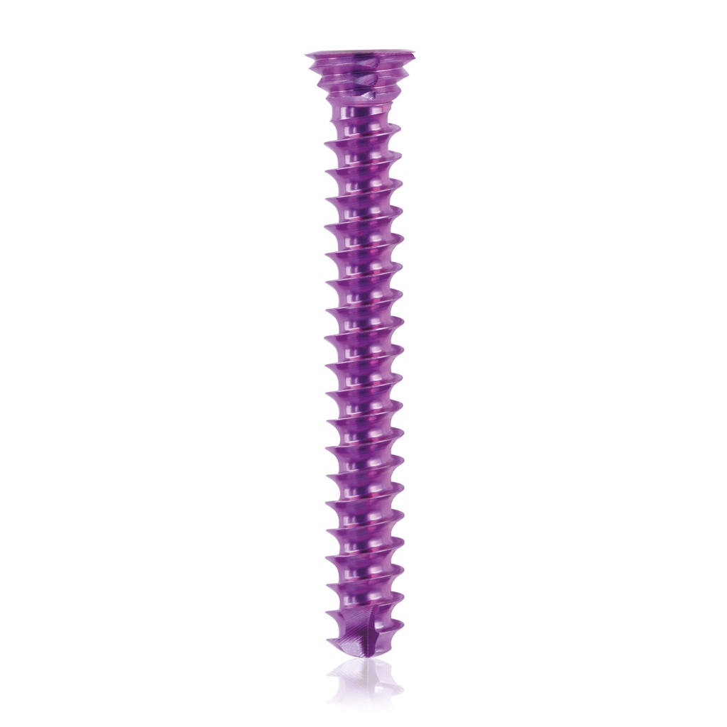 [185578] Vite bloccata in titanio Ø3.5x 26mm multidirezionale, magenta, Torx 10, autofilettante, autoperforante