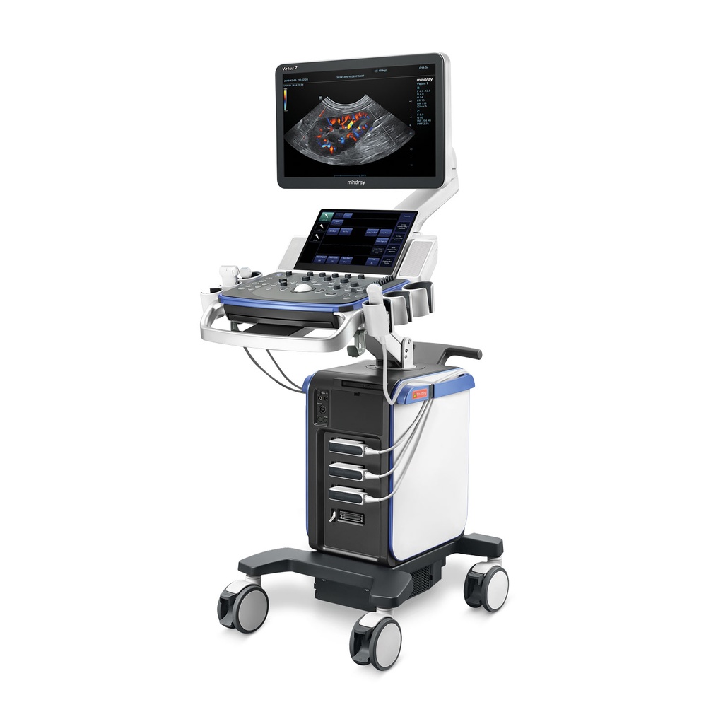 [305070] Ecografo Vetus 7 carrellato con pacchetto cardio -Ampio schermo HD da 21,5 pollici