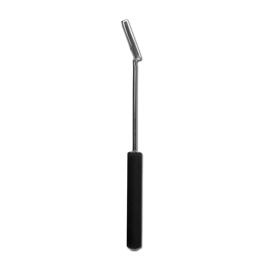 Raspa denti World Wide Equine "PRO-LITE", con manico rotondo, 23 cm, curvato 25°, senza raspa, tagla larga