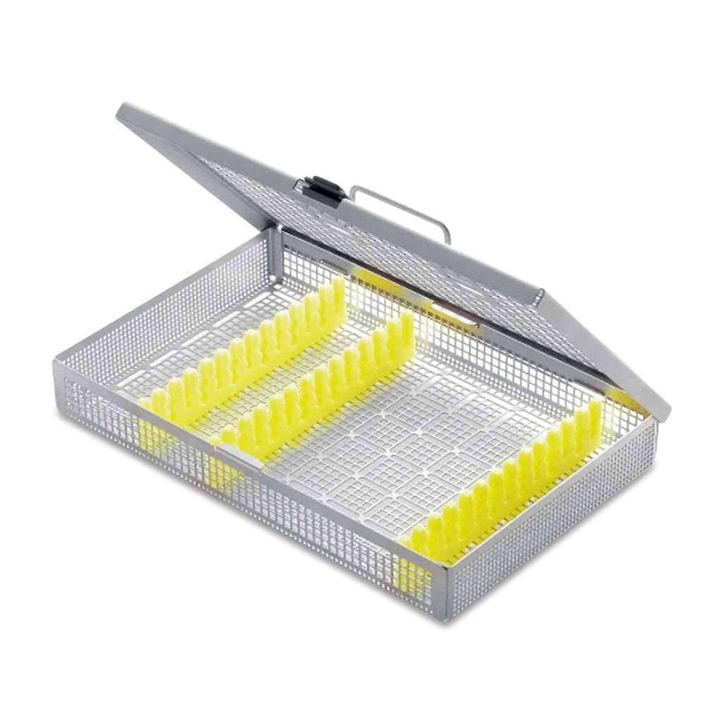 Dental Siebtraykassette mit Intrumenten- Einsätzen 273 x 176 x 41 mm