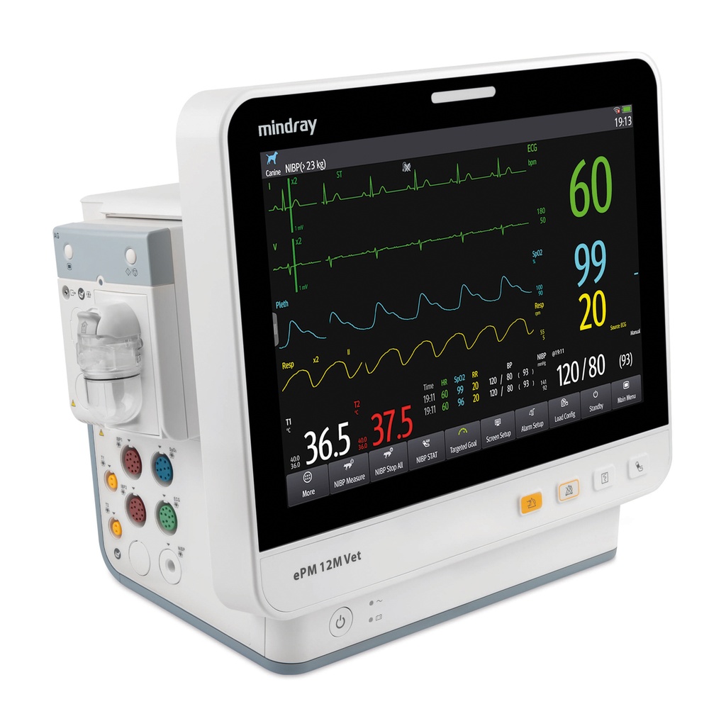 ePM 12M Vet örzőmonitor, IBP + CO₂ + AG modulokkal