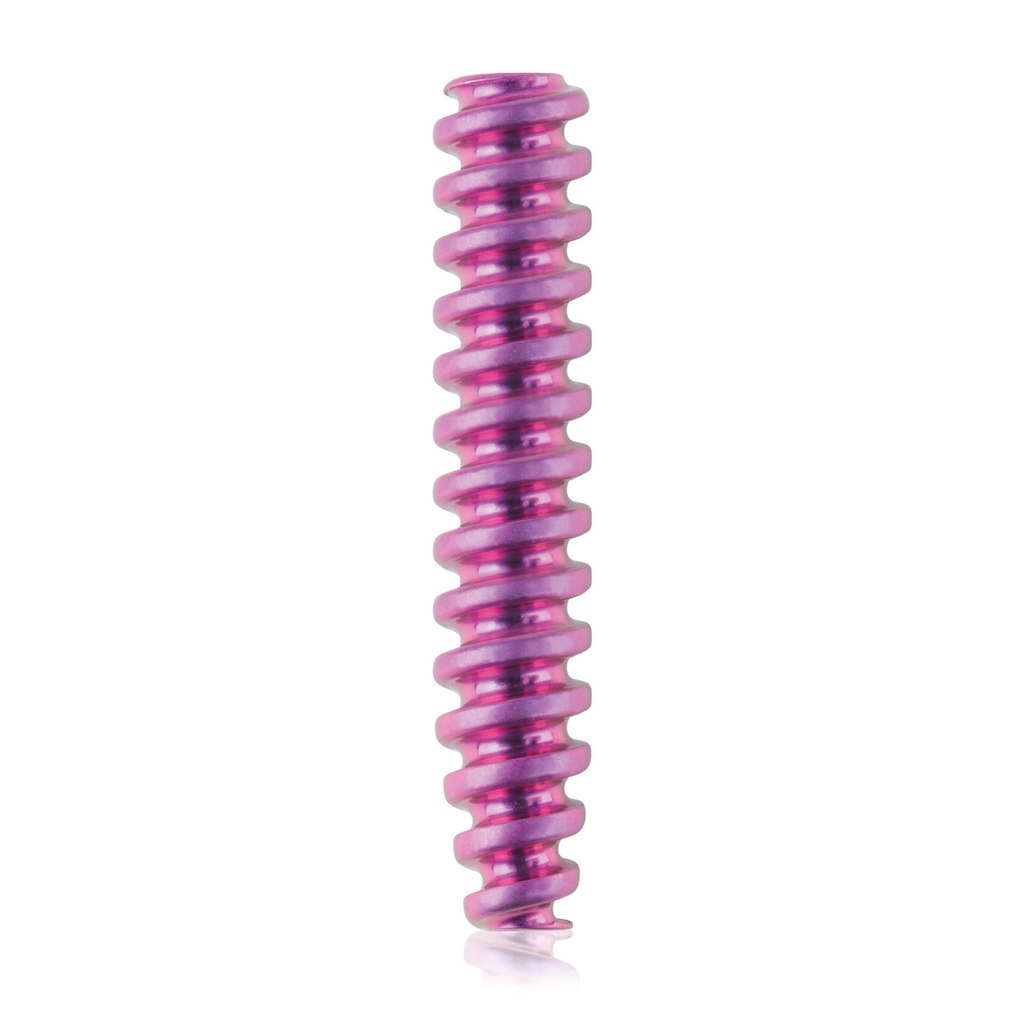 [191580] Titán interferenciacsavar, Ø4,0 x 21 mm, kanülált, kanül Ø1,1 mm, magenta színű, HEX 2,0