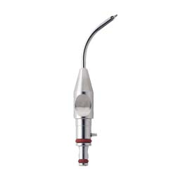Punta I/A, curva, manicotto metallico integrato 16G, per EICKEMEYER® PhacoVet (riutilizzabile)