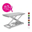Tavolo elevabile a forbice II, modello base, in acciaio inox, 60 x 130 cm