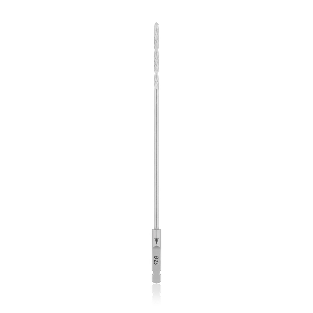 Spiralbohrer Ø 2,5mm, nicht kanuliert, L 120mm, AO - Schaft