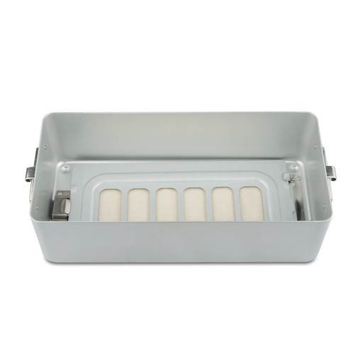 [500620] 9 cm hohes Bodenteil zu Klein-Set-Container, perforiert, 300 x 140 x 100 mm, grau