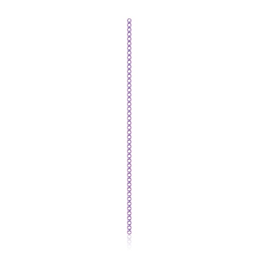 [185518] Placca ossa EickLoxx  46 fori 230 x 5.0 x 2.0 Sistema 1.7/2.3 Titanio magenta
