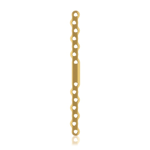 [187757] EickLoxx S-Typ Knochenplatte 14-Loch, 160 x 10 x 4,5mm. Titan, hellblau