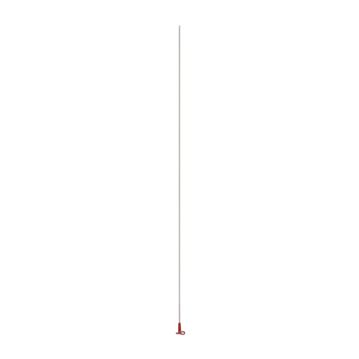 [451225] Catetere urinario in plastica, punta arrontondata,2 fori laterali,tappo  di chiusura, con cono Luer, 2,5 x 500 mm