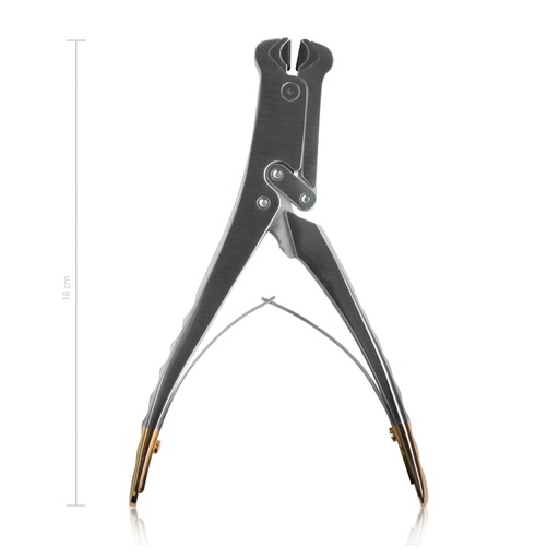 [180960] Pinza taglia fili HERCULES 18 cm, con inserti in carburo di tungsteno, per tagliare fili e chiodi fino a un