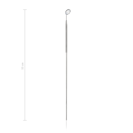[176425] Specchio cavo orale per cavalli con manico telescopico, diametro 30 mm, lunghezza 50 cm