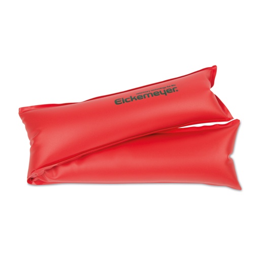 [704551] Sacco di sabbia, 500 x 90 mm in plastica, di colore rosso, 1 kg