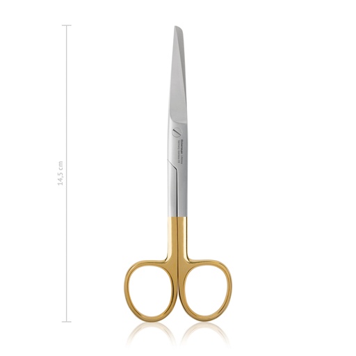 [113314] Forbici Chirurgiche 14,5 cm, curve, punte alterne, TC